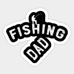 Fishing Dad Fish Fisher Fisherman Fishermen T-Shirt tee Gift Sticker